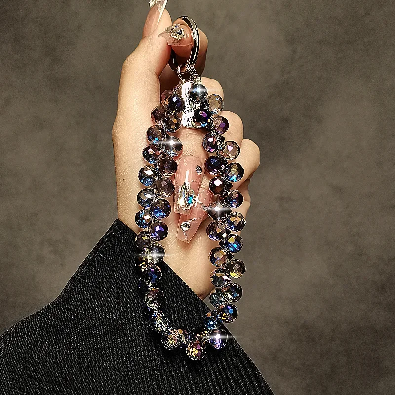 New 2023 Fashion Crystal Chain Strap Mobile Phone Accessories Wristwatch Keychain Bag Strap Decoration Unisex Jewelry