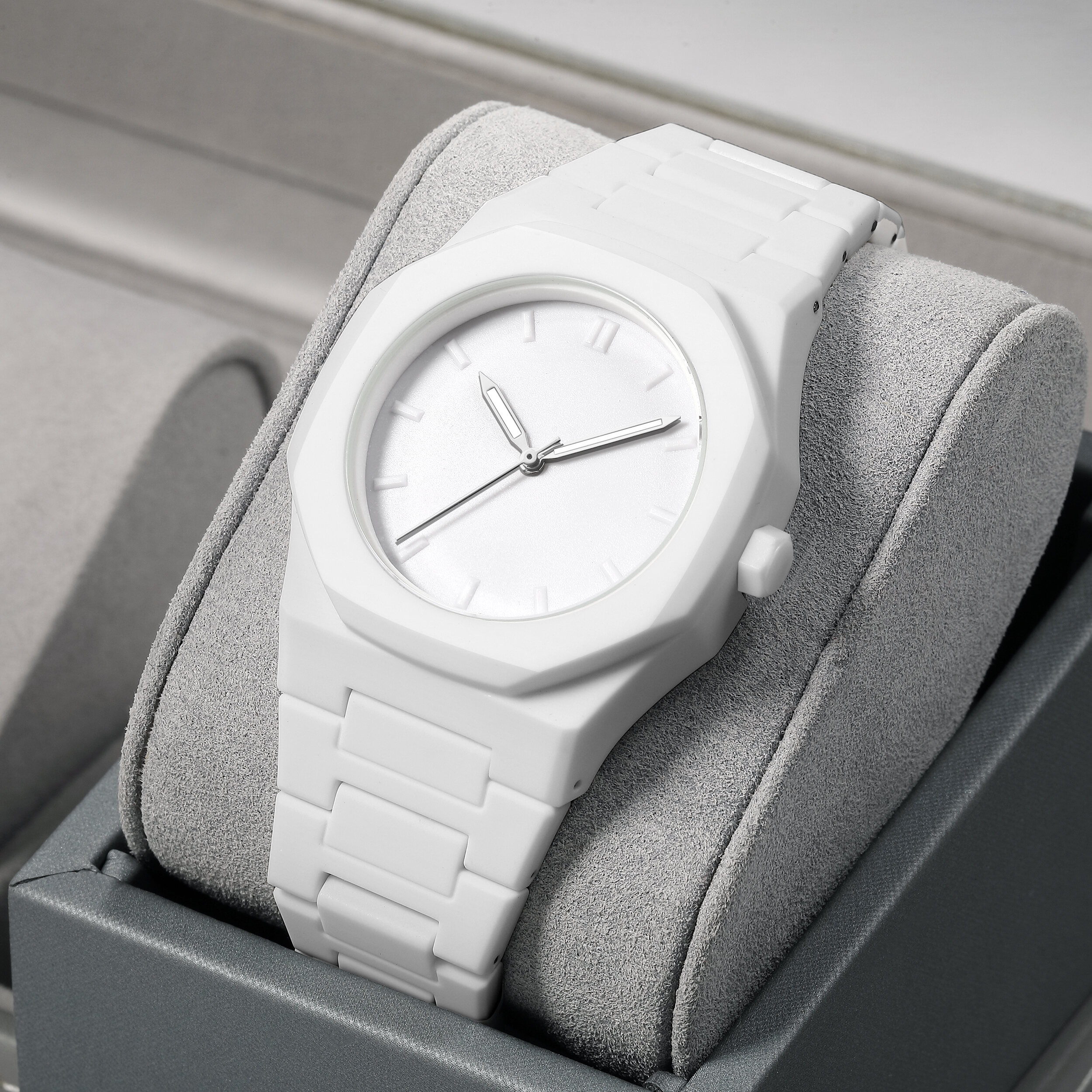 Simple casual men's women's watches, macaroon color quartz watches, round dial quartz watches, suitable for daily life, gifts