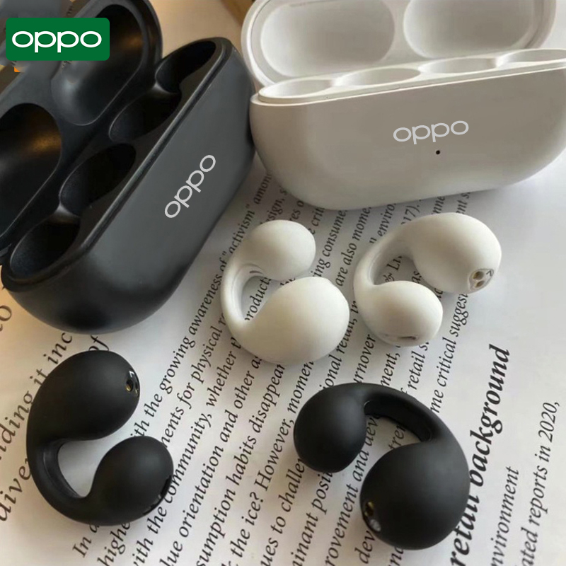 Limit Free Shipping OPPO TWS Bluetooth 5.3 Wireless Bone Conduction Headphones T75 Clip Ear Music Noise Canceling Headset HD Call Sports Gaming Earphone