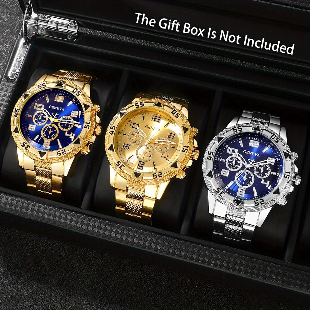 2/3 Piece Men's Quartz Fashion Watch High Precision Sport Quartz Male Wrist Watches - The Perfect Gift for Men