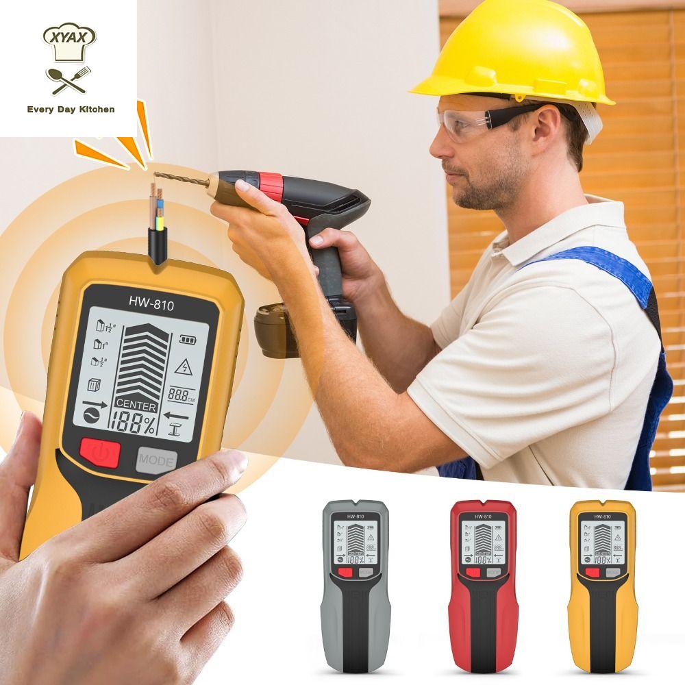 XYAX(XUNJIE) Accurately Locate 6-in-1 Stud Finder High Accuracy Depth Tracker Handheld Metal Detector Professional Multi-functional Electronic Wood Finder Home Improvement